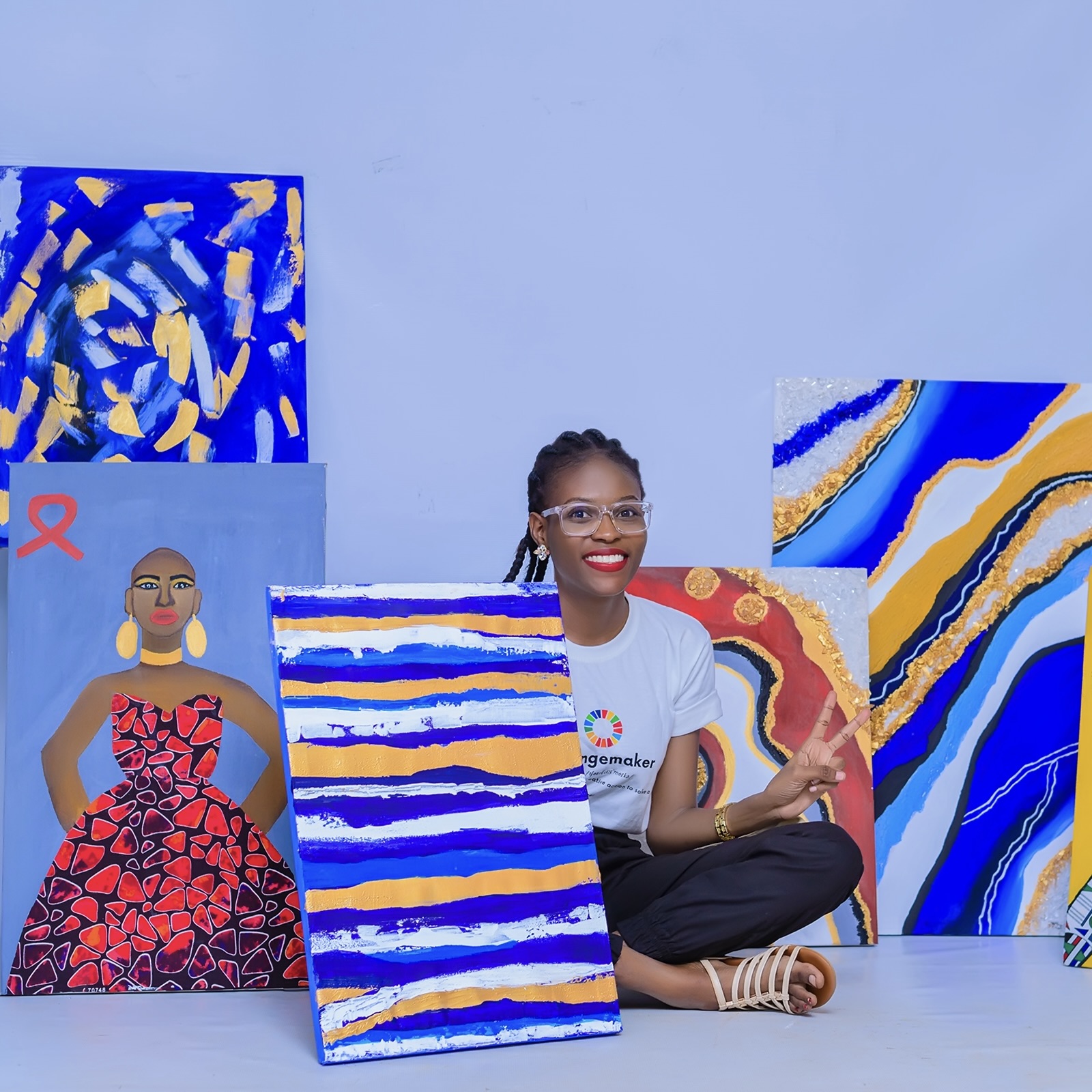 How a Nigerian artist is using art to help fight cancer - ONE.org